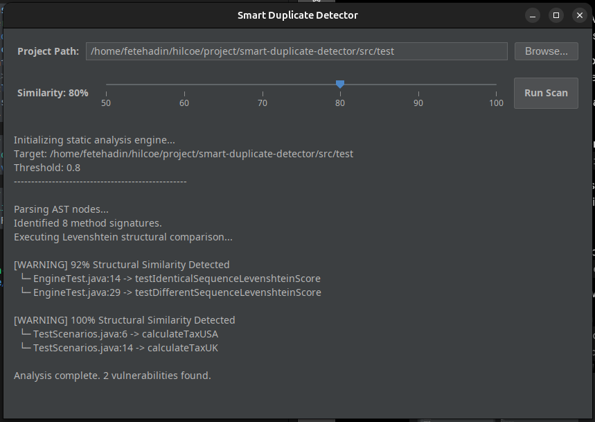 Real-Time Structural Analysis Screenshot
